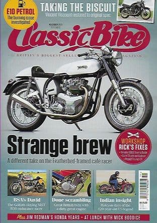 11) Classic Bike - 2 issue Saver  - November 2021 & October 2021  issues