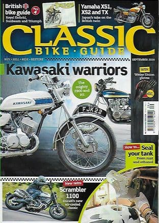 Classic Bike Guide Magazine - No.352 - September 2020