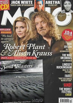 Mojo Magazine 2021-10 October 2021 (Featuring Robert Plant & Alison Krauss/ Dylan/Aretha)