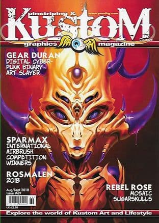 Pinstriping & Kustom Graphics Magazine - No.069 / S-October 2018