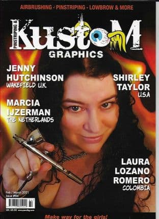 Pinstriping & Kustom Graphics Magazine - No.084  / F-March 2021