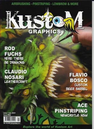 Pinstriping & Kustom Graphics Magazine - No.086  / J-July 2021