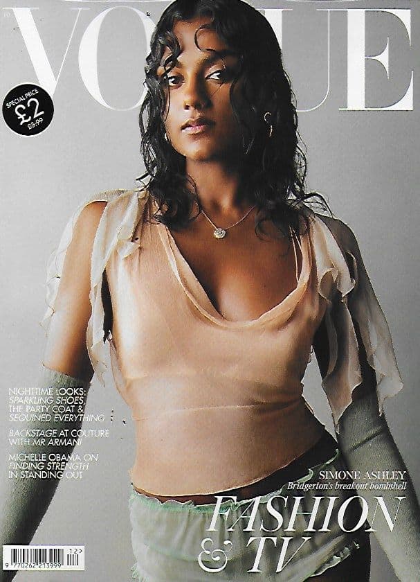 VOGUE U.K. Magazine Issue 2022-11 December 2022 (Simone Ashley Cover)