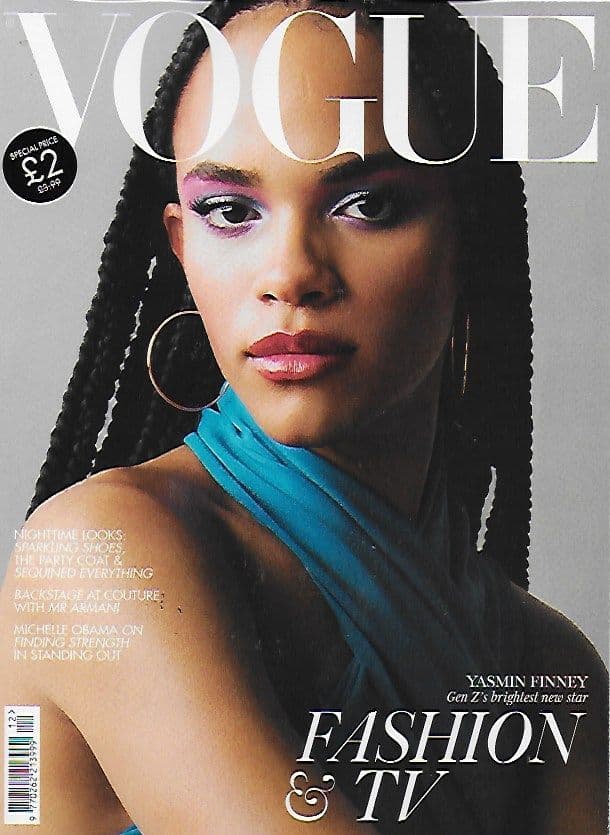 VOGUE U.K. Magazine Issue 2022-11 December 2022 (Yasmin Finney Cover)