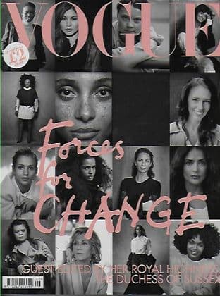 VOGUE U.K. Magazine - Issue 2029-09 September 2019 (Front/Back Covers slightly damaged)