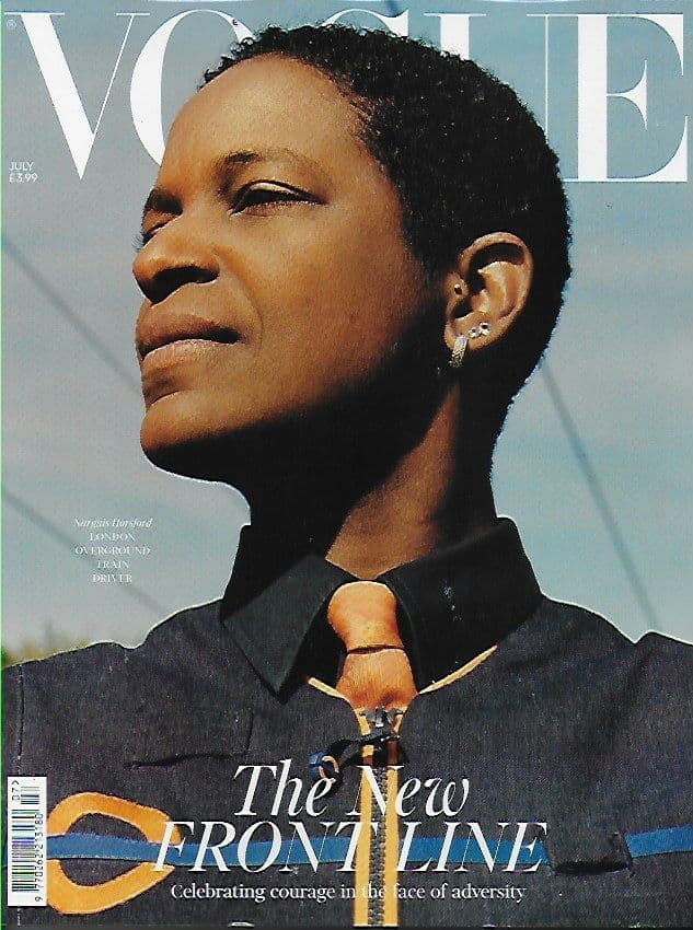Vogue UK Magazine - Issue 2020-07 July 2020 (Cover Narguis Horsford-London Overground Train Driver)
